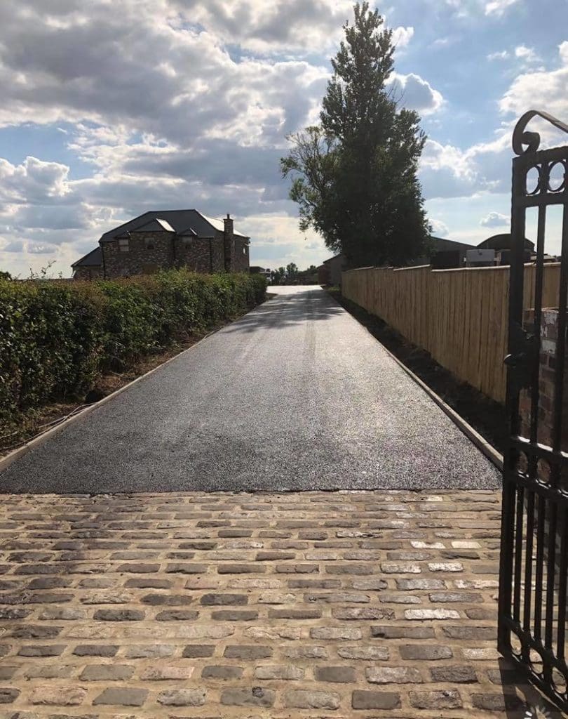 New tarmacadam deiveway in Scotland by Armstron's Surfacing