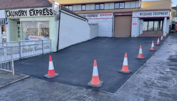 New tarmac yard repair work in Scotland