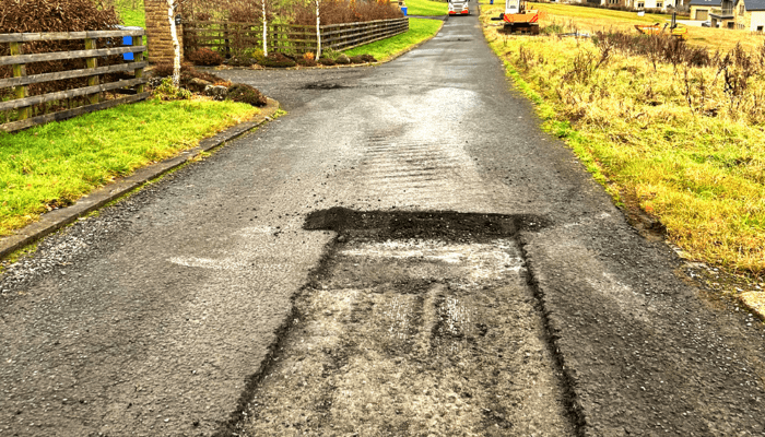 Repair work to private residential roadways in Edinburgh