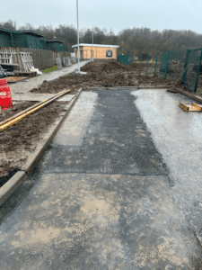 Road, path & yard re-instatement Glasgow tarmacadam contract