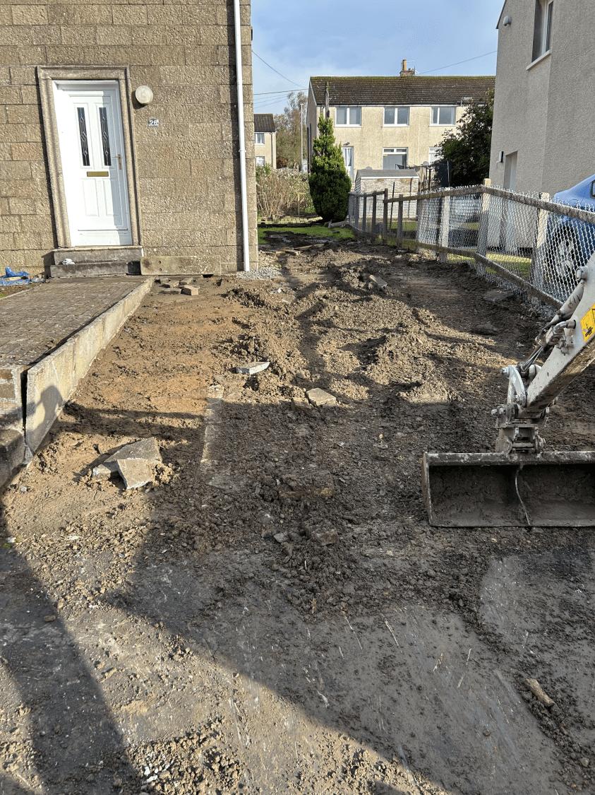 Residential driveway construction work Strathhaven South Lanarkshire ML10